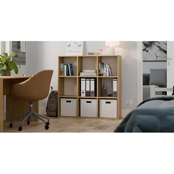 REGAL MALAX 3x3 H HRAST ARTISAN S TRDNIM HDF ZADNJIM PANELI 110x110 CM