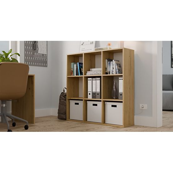 REGAL MALAX 3x3 H HRAST ARTISAN S TRDNIM HDF ZADNJIM PANELI 110x110 CM