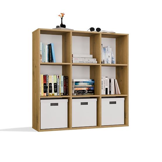 REGAL MALAX 3x3 H HRAST ARTISAN S TRDNIM HDF ZADNJIM PANELI 110x110 CM