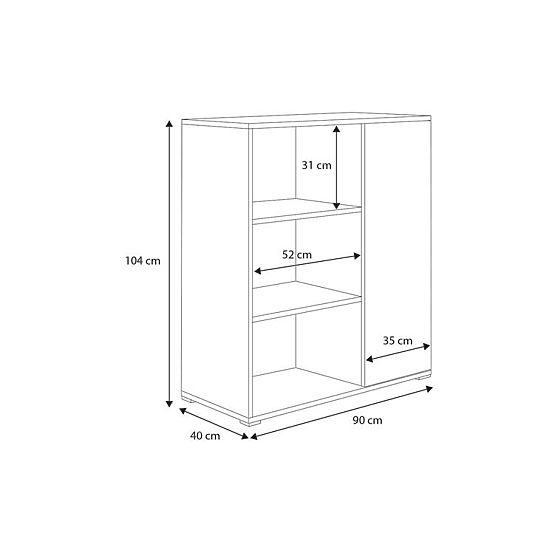 Regal omarica Fondi bela, skandinavska