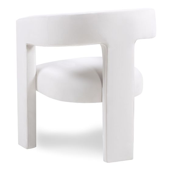 Relaksacijski stol Lory, žamet, svetlo bež