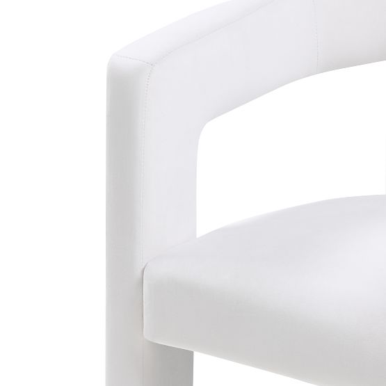 Relaksacijski stol Lory, žamet, svetlo bež