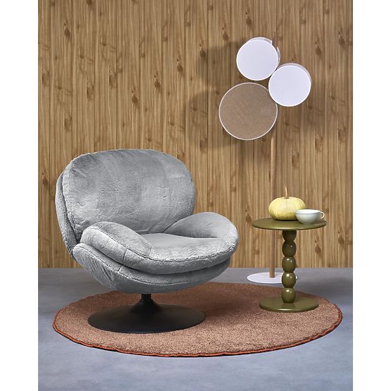 Relaksacijski stol SHELL, sivo (1p=1ks)