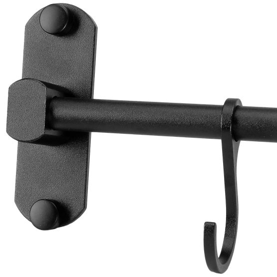 Reling za kuhinjo in kopalnico SIVAS črna