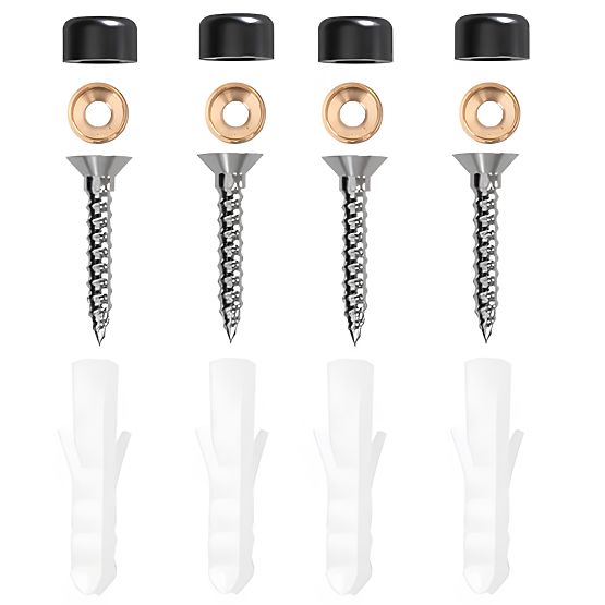 Reling za kuhinjo in kopalnico SIVAS črna