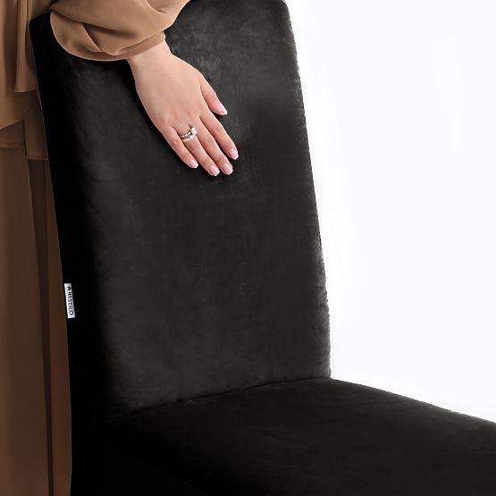 RESTILO prevleka za kavč SENTO barva črna gladek klasičen stil