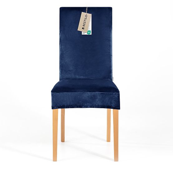 RESTILO prevleka za kavč SENTO barva indigo gladek klasični stil