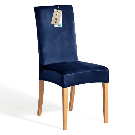 RESTILO prevleka za kavč SENTO barva indigo gladek klasični stil