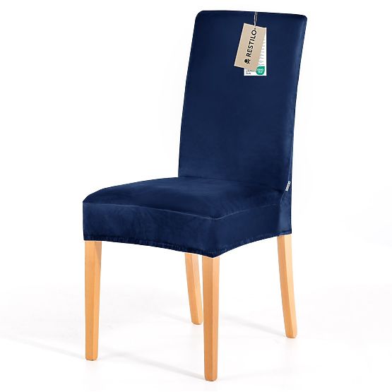 RESTILO prevleka za kavč SENTO barva indigo gladek klasični stil