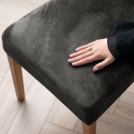 RESTILO prevleka za kavč SENTO barva jeklena gladek klasičen stil