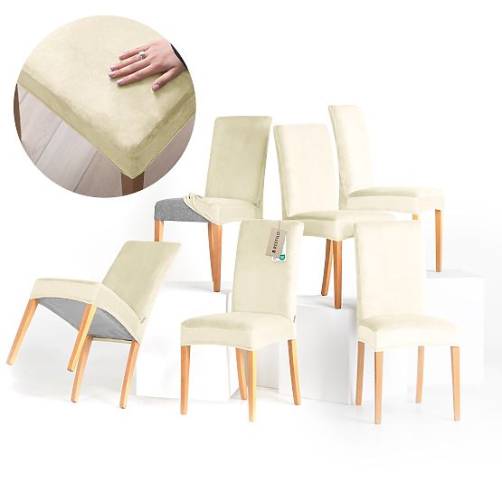 RESTILO prevleka za kavč SENTO barva krem gladek klasični stil