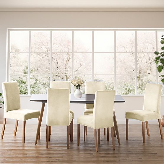 RESTILO prevleka za kavč SENTO barva krem gladek klasični stil