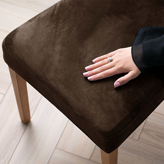 RESTILO prevleka za kavč SENTO barva rjava gladek klasičen stil