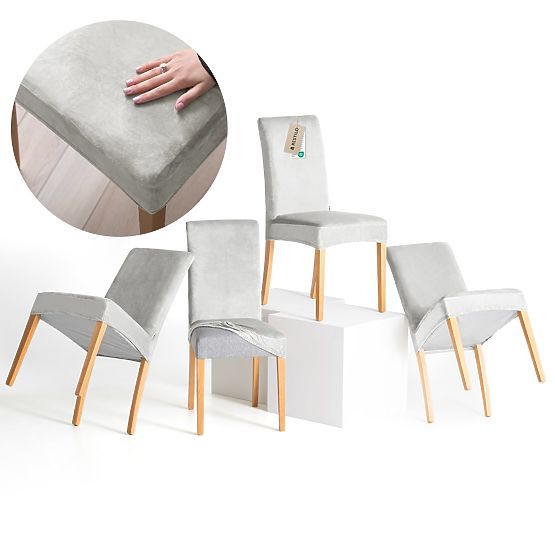 RESTILO prevleka za kavč SENTO barva siva gladka klasičen slog