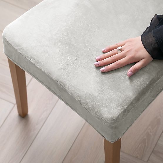 RESTILO prevleka za kavč SENTO barva siva gladka klasičen slog