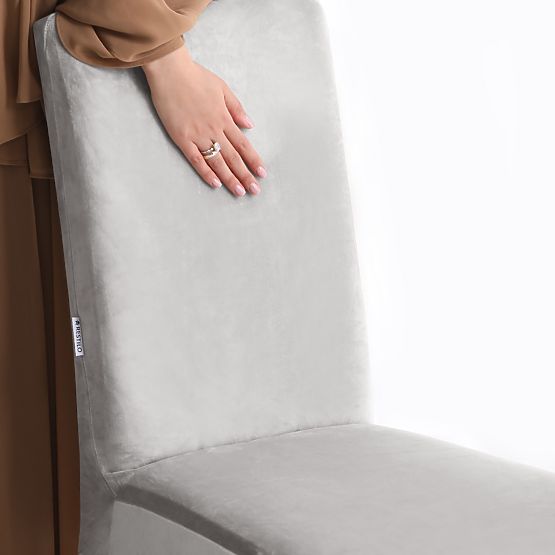 RESTILO prevleka za kavč SENTO barva siva gladka klasični stil