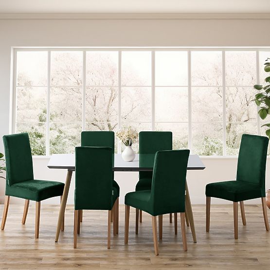 RESTILO prevleka za kavč SENTO barva steklenično zelena gladek klasičen slog