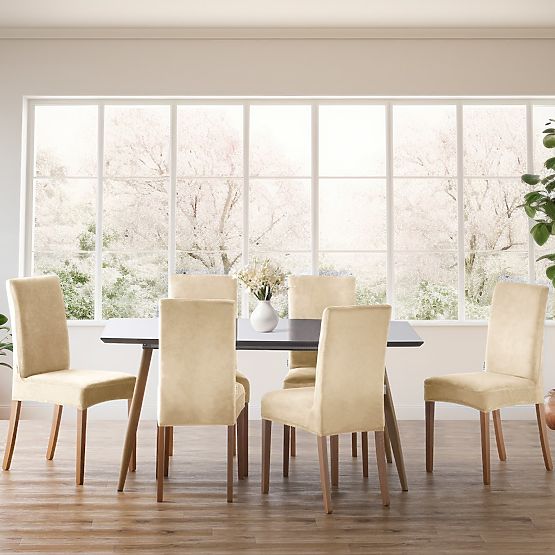 RESTILO prevleka za kavč SENTO barva svetlo bež gladek klasičen stil