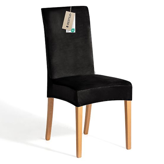 RESTILO prevleka za kavč SENTO črna gladka klasični slog