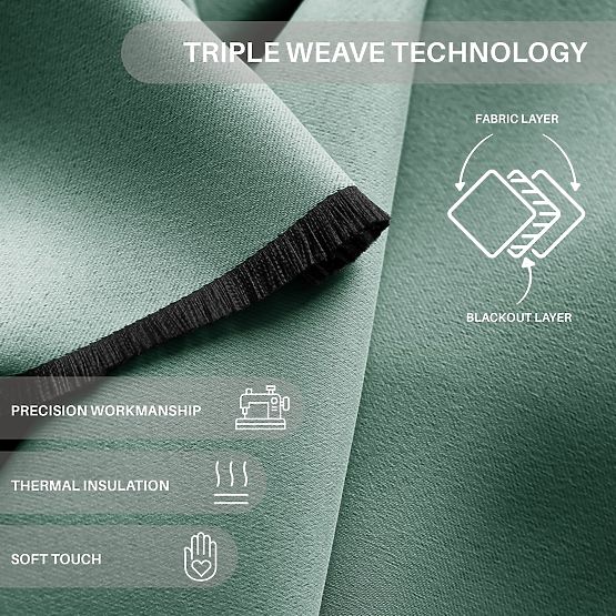 RESTILO zaves BLACKOUT barva meta, klasičen stil, srebrne obročki, material bl