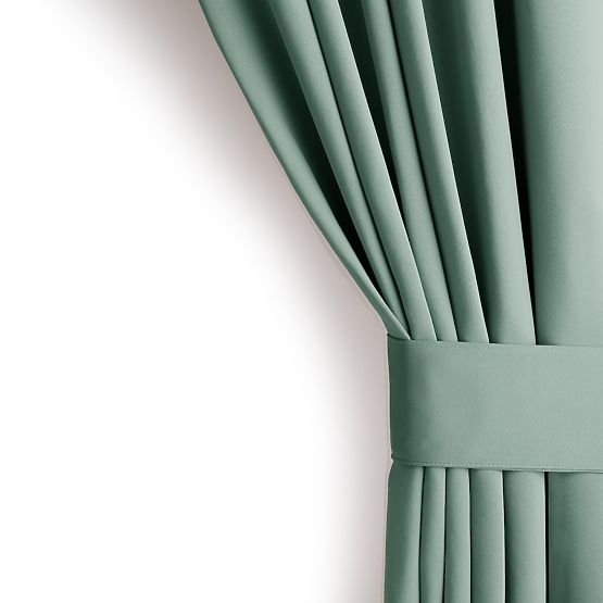 RESTILO zaves BLACKOUT barva meta, zanka, klasičen stil, srebrne obročki, material bl