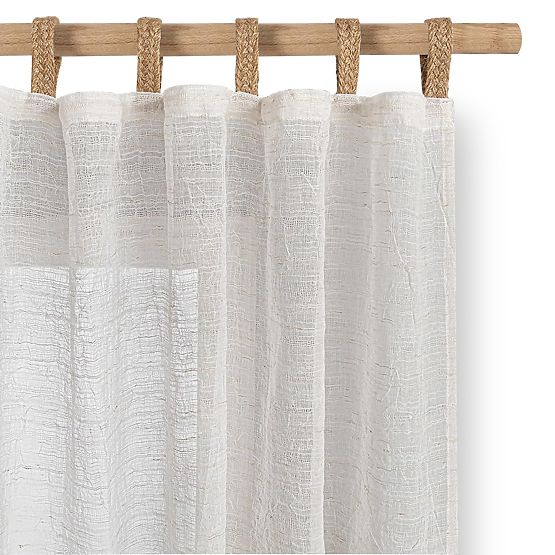 RESTILO zavesa DRIMAR barva bež moderna stil material lan, mikrovlakna 140x250