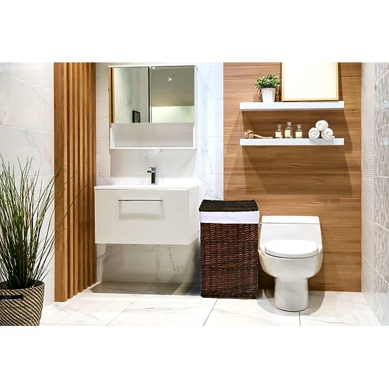 Rjav pleteni koš 114 L