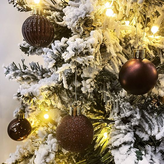 RJAVE BOŽIČNE KROGLE 34 KOSOV SYSD1688-038