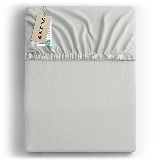 Rjuha AMBER barva bela klasični stil material jersey 80-90x200 DecoKing