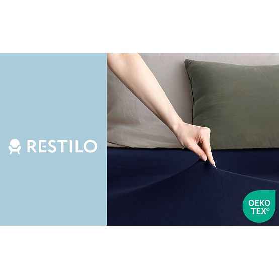 Rjuha AMBER barva mornarsko modra klasičen stil material jersey 80-90x200 DecoKing