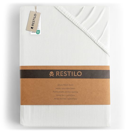 Rjuha AMBER bela barva klasični stil material jersey 180-200x200 DecoKing