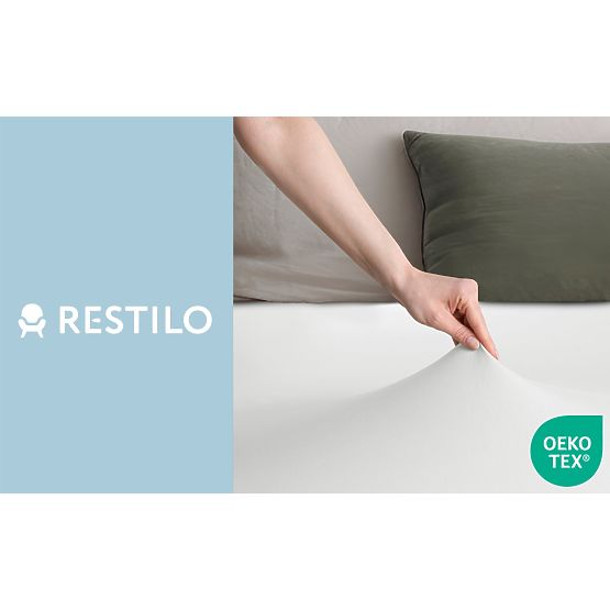 Rjuha AMBER bela barva klasični stil material jersey 180-200x200 DecoKing