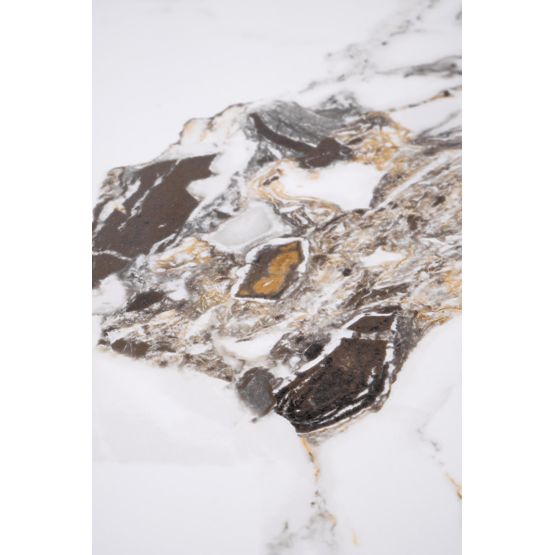 ROSA klubska mizica bel marmor / siv marmor / zlata (2p=1ks)