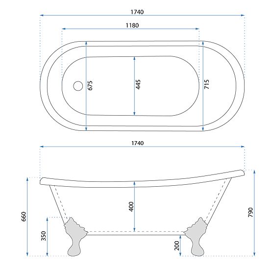 Samostoječa kopalna kad Rea Sparta 175