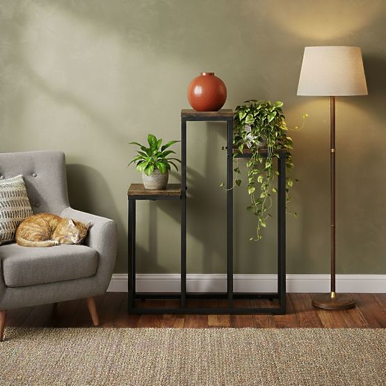 Samostoječe stojalo za rože okrasno stojalo za rože 3 police loft ModernHome