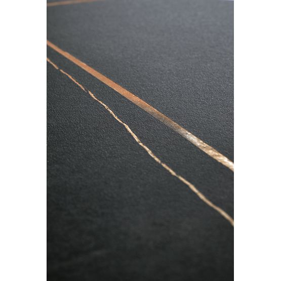 SCALITA konferenčna miza črni marmor / črna / zlata (2p=1ks)