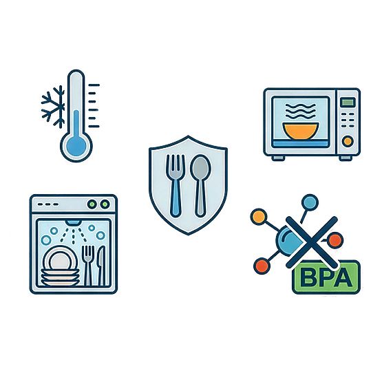 Set 12 plastičnih posod RIMINI