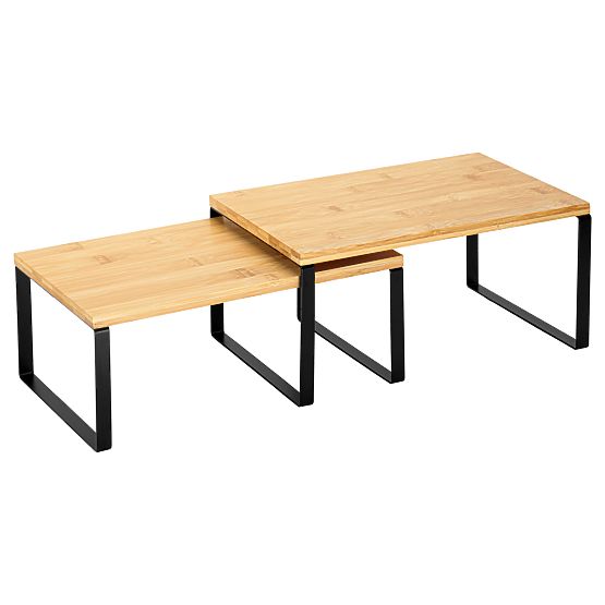 Set 2 bambusovih polic GINGER