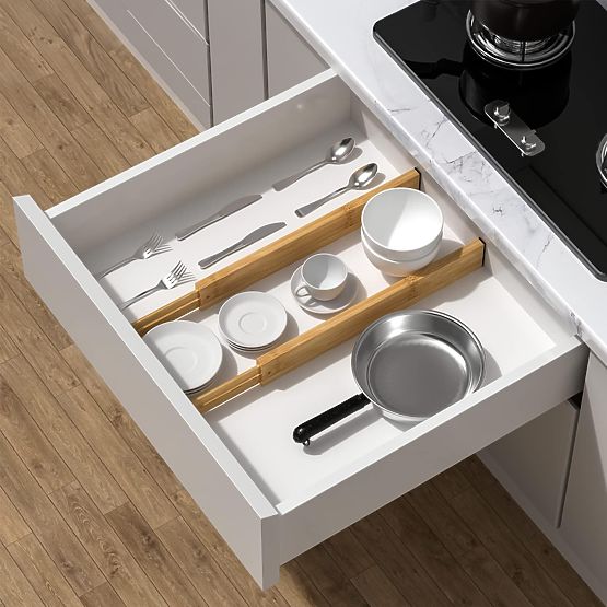 Set 4 bambusovih pregrad za predal RITA