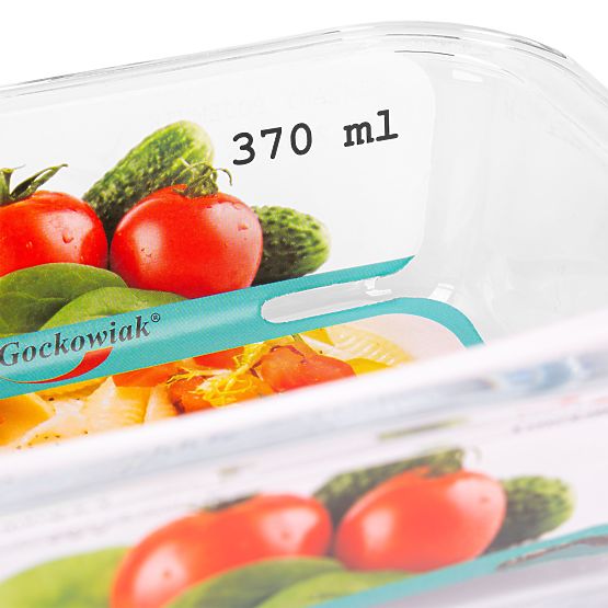 Set 6 steklenih posod za živila AMALFI