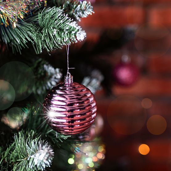 Set božičnih okraskov Lila/Rose 208 kos