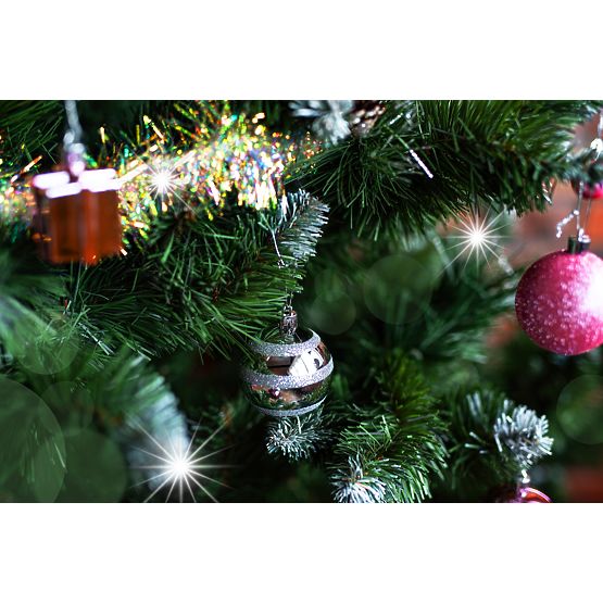 Set božičnih okraskov Lila/Rose 208 kos