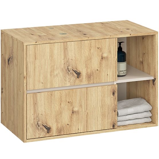 SET VISEČE KOPALNIŠKE POHIŠTVA Z ODPRTINAMI VAMI HRAST ARTISAN / KAŠMIR
