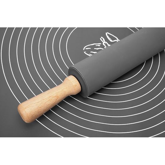 Silikonska delovna plošča SELMA grafitna 70x50 cm