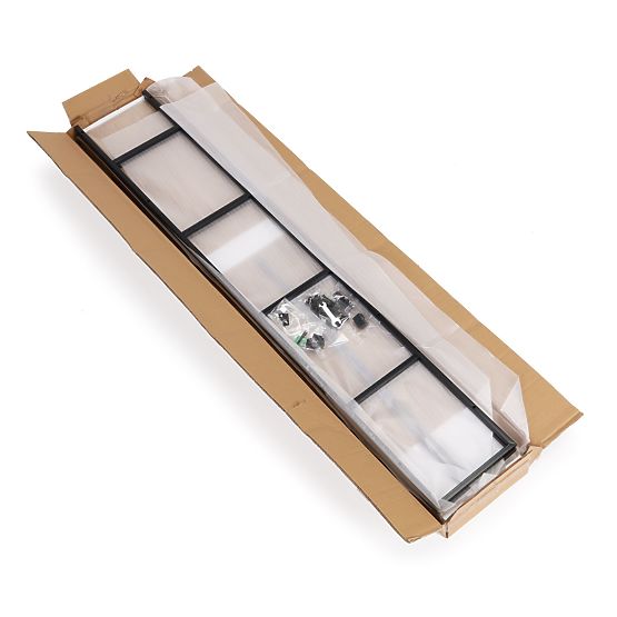 Široka moderna lesena polica LOFT s 5 policami