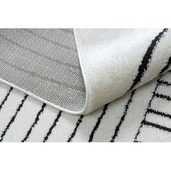 Sodoben preproga MODE 8587 geometrijska kremna / črna