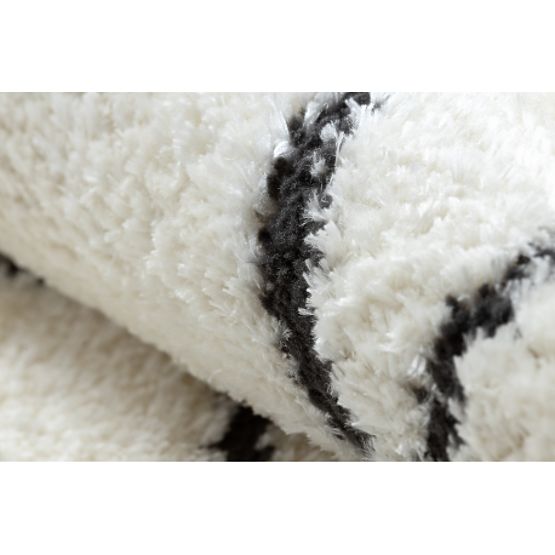 Sodoben tepih MODE 8522 abstrakcija kremna / črna