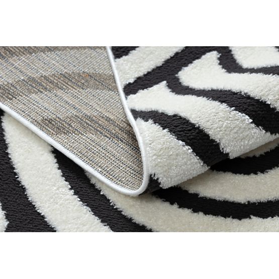 Sodoben tepih MODE 8629 školjke kremna / črna