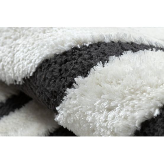 Sodoben tepih MODE 8629 školjke kremna / črna