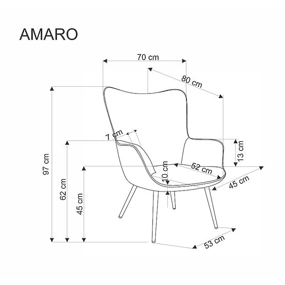 Sprostitveni stol AMARO - oliva